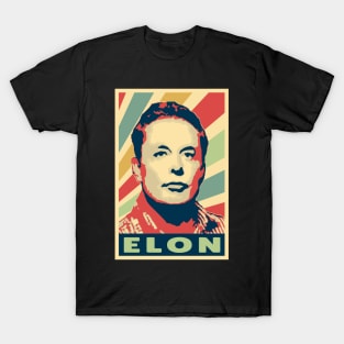 Elon Musk Vintage Colors T-Shirt